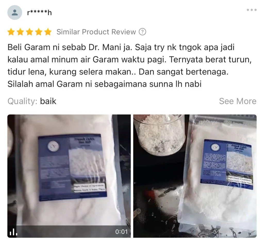 French Celtic Sea Salt Testimonial 4